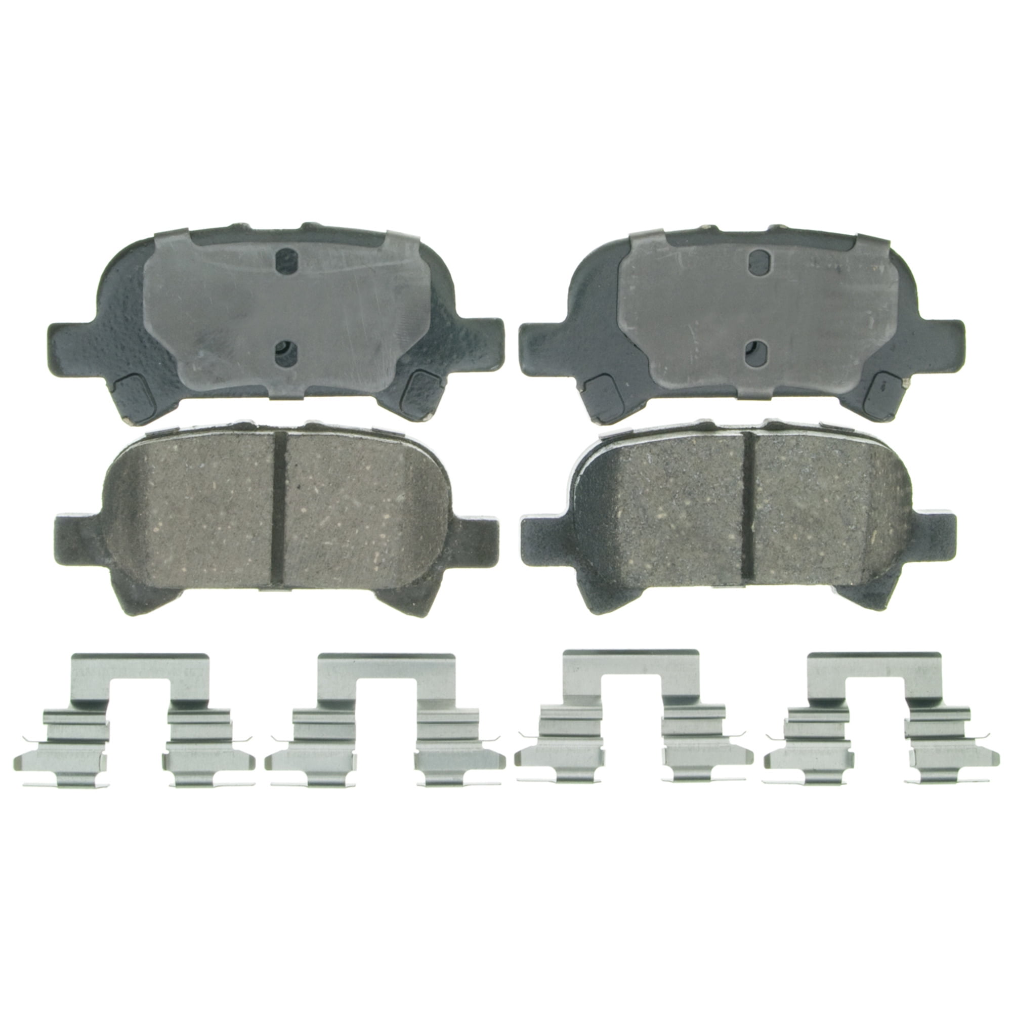Front Wagner QuickStop ZD908 Ceramic Disc Pad Set Includes Pad Installation Hardware 