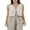 White, variant on Michellecmm Women Vest, Elegant Sleeveless Tie-up Solid Outwear Summer Gilet for Casual Street