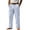 Sky Blue, variant on Uwinwear Men's Striped Pants Casual Color Block Straight-Legs Long Pants Summer Casual Loose Fit Trousers with Pockets,Pink,XL
