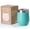 Green, variant on Cupture Stemless Wine Tumblers 12 oz Vacuum Insulated Mug with Lids - 18/8 Stainless Steel (Winter White)