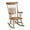 Natural Wood, variant on Gift Mark Rocking Chairs - Classic Wooden Rocker - Comfort Fitted Design Perfect for Living Rooms, Bedrooms, Nurserys, and More - Classic Vintage Style Chairs (White)