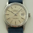 thumbnail image 1 of Pre-Owned Rolex Datejust 16014 36mm 18k SS Linen Dial Mens Vintage Automatic 1970s RA586, 1 of 12