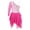 Pink, variant on MSemis Girls Kids Sequined Ballet Leotard Lyrical Asymmetrical Hem Dancewear Dress