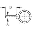 thumbnail image 2 of Sea Dog Oarlock 580870-1 2 Pouces Style Corne Ronde; Galvanisé; Fer Malléable; Ensemble de 2, 2 of 2
