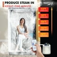 thumbnail image 5 of SteamSpa SP-SS0003-1P Portable 1-Person Home Steam Sauna with Digital Control, Black, 5 of 7