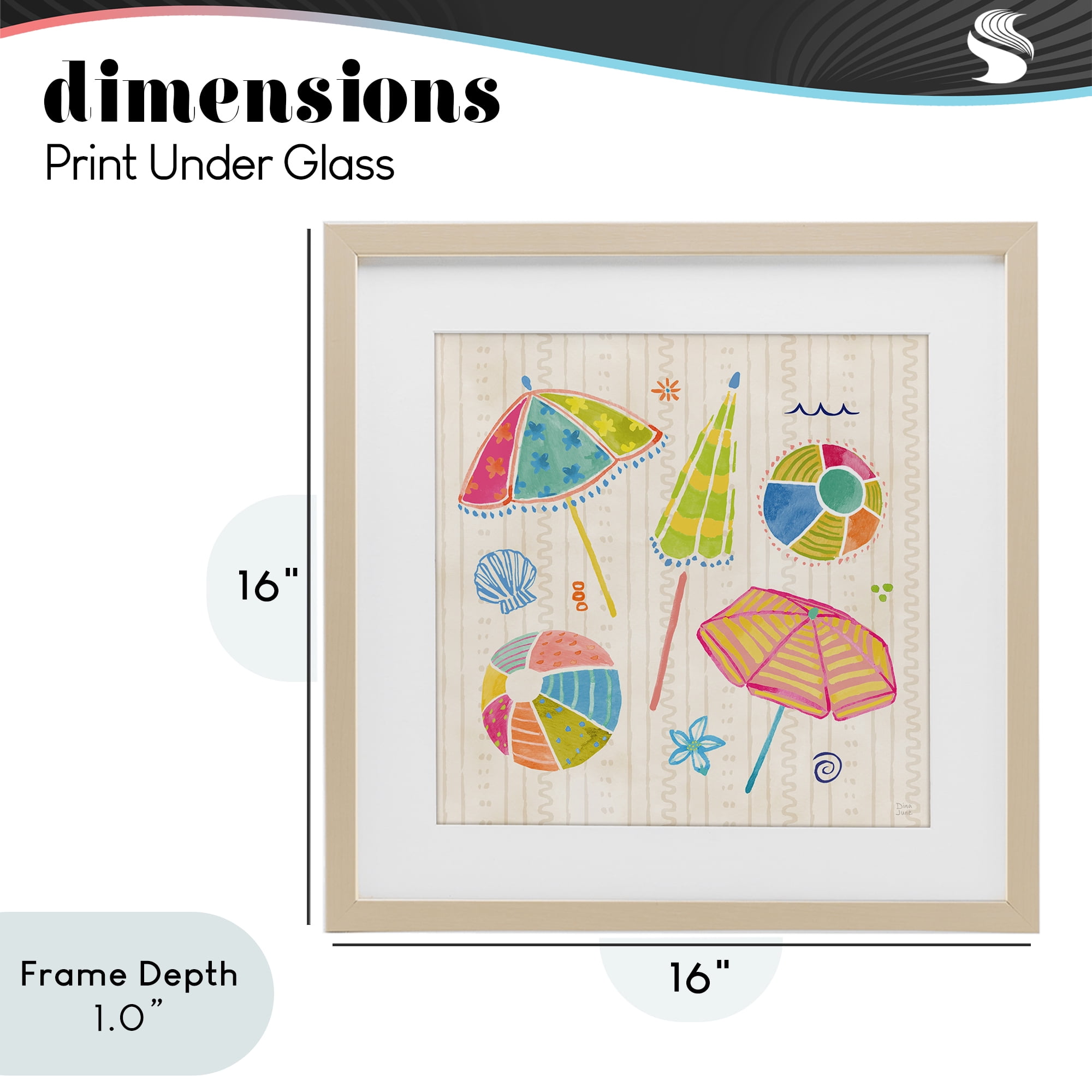 Stupell Industries Fine In The Sunshine Birch Framed Print Under Glass, design by Dina June