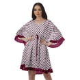 thumbnail image 1 of Moomaya Robe d'Été pour Femmes, Grande Taille, Kimono Aguichant Imprimé, Mini-Robe, 1 of 6