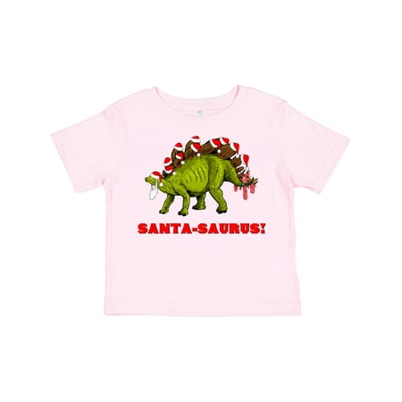 

Inktastic Santa-Saurus! Christmas Dinosaur Gift Toddler Boy or Toddler Girl T-Shirt