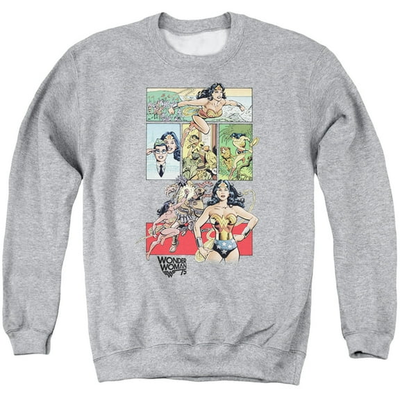 Wonder Woman - Ww75 Comic Page - Crewneck Sweatshirt - Medium
