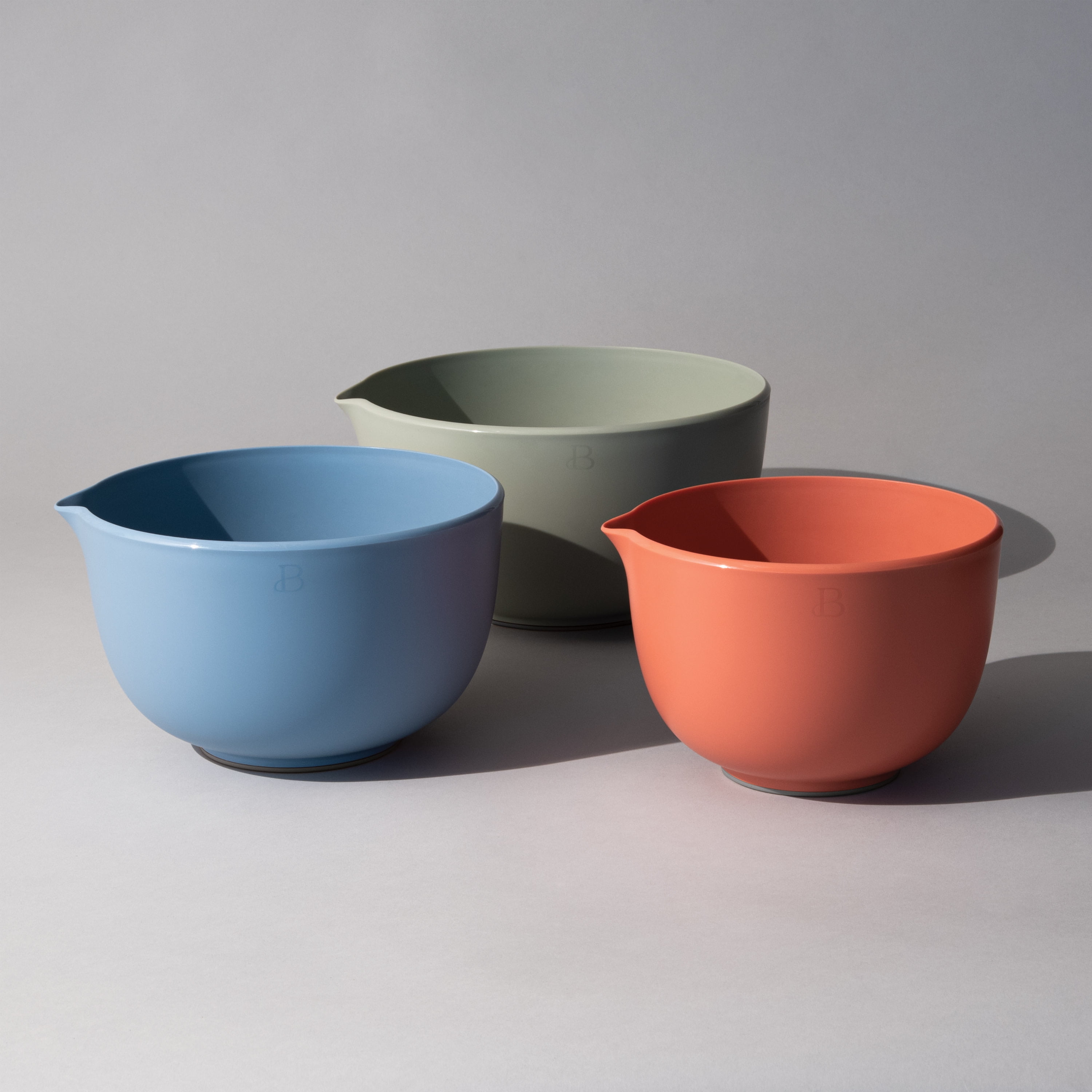 Beautiful Set of 3 Bowls; Small, Medium and Large in Assorted Colors by Drew Barrymore