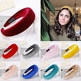 thumbnail image 4 of HeroNeo 11 Colors Women Padded Wide Sponge Headband Glitter Velvet Sweet Candy Color Hai, 4 of 19