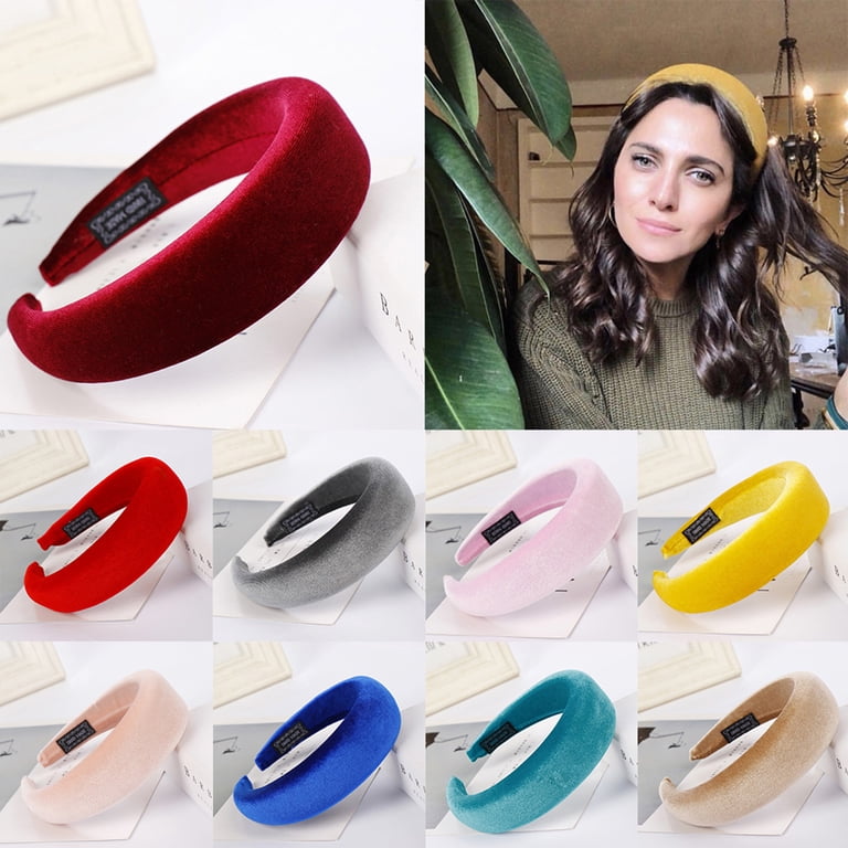 GENEMA 11 Colors Women Padded Wide Sponge Headband Glitter  display picture 2