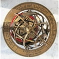 thumbnail image 3 of 17" Lion Sphere Globe With Compass (Antique Brass), 3 of 6