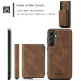 thumbnail image 5 of For Samsung Galaxy Note 10 Case, Detachable 2 in 1 PU Leather Zipper Wallet Case for Women Men with RFID Blocking Removable Card Holder Slot Magnetic Closure Shockproof Protective Phone Cover,Brown, 5 of 10