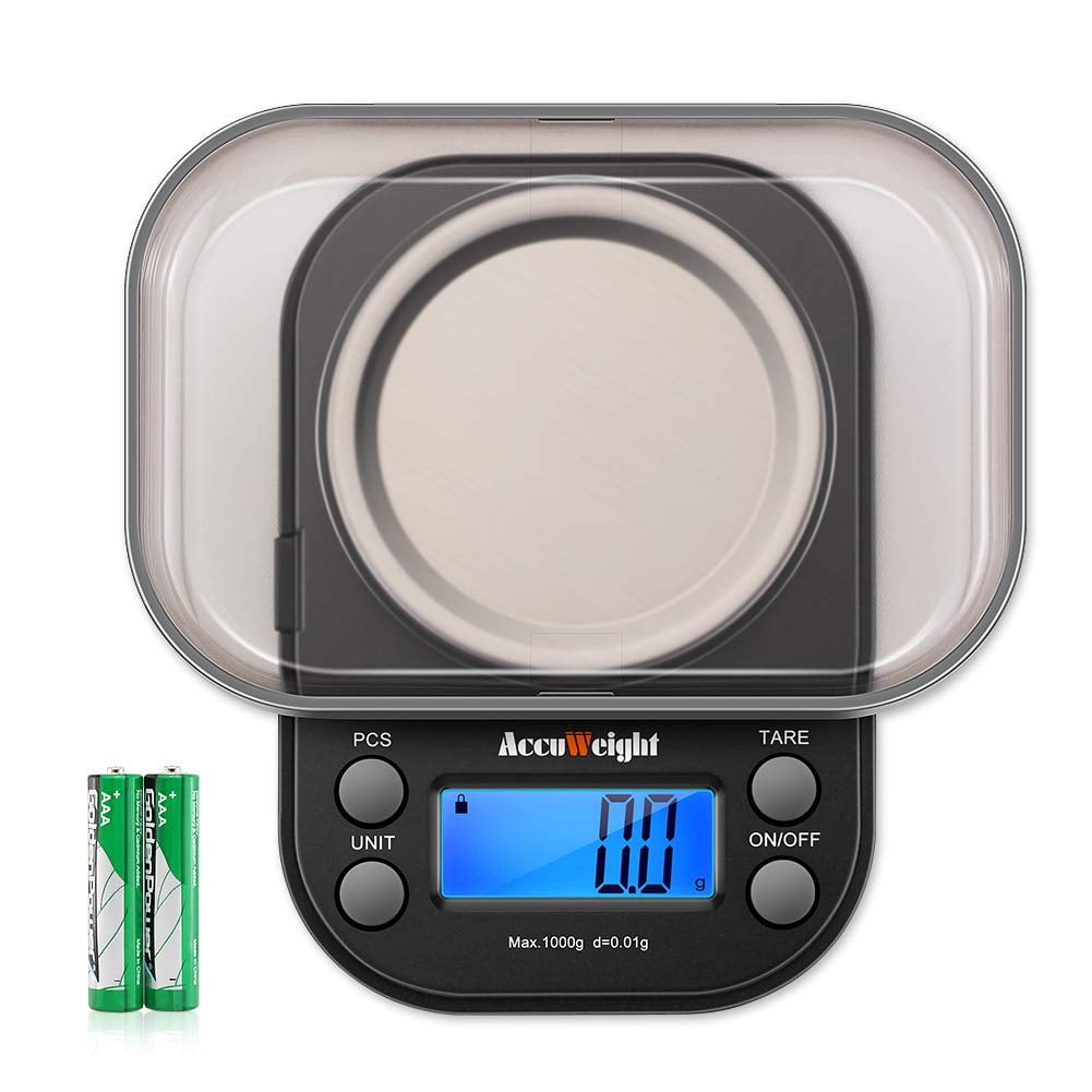 AccuWeight Digital LCD Mini Pocket Scale Portable Food Jewelry Weight Gram Scale 