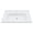 White Ceramic10, variant on LHSHID 23.63"x18.63"White Rectangular Single Vanity Top with 1 Faucet Hole and Overflow(Sink Only)