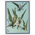 thumbnail image 3 of William Wallace Denslow 15x18 Black Modern Framed Museum Art Print Titled - The Monkeys Caught Dorothy in Their Arms and Flew Away with Her (1900), 3 of 5