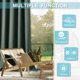 thumbnail image 5 of Cortinas para Exterior RYB HOME Impermeables Blackout Verde Oscuro 84x84 cm, 5 of 8
