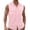 Pink, variant on YSUEJPF Mens Sleeveless Button Down Shirt Summer Beach Tank Top (Available in Big & Tall)
