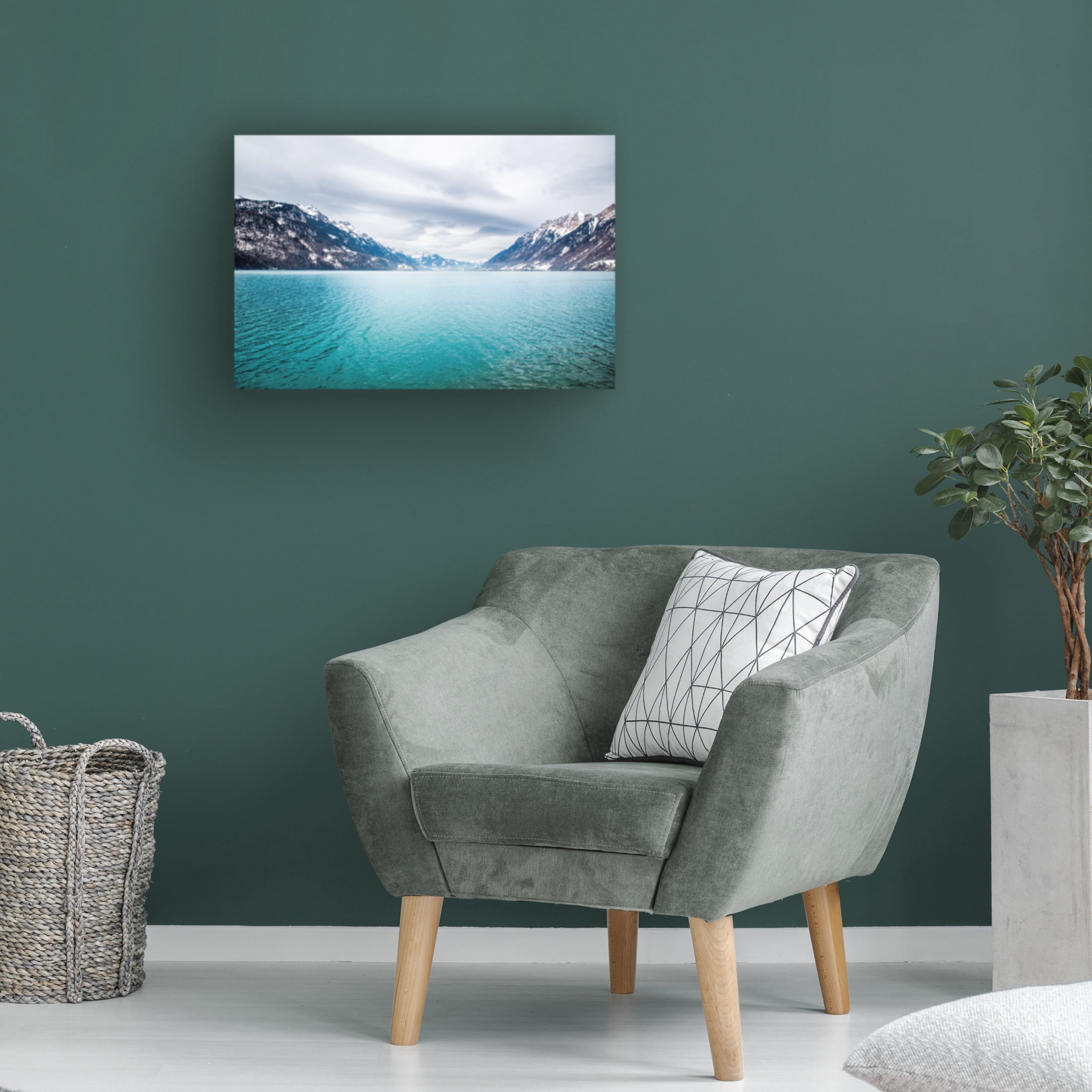 Canvas Wall Art - Allison Burton 'InterlakenSwitzerland' Wall Art for Living Room, Bedroom, or Office Décor by Trademark Fine Art - 32 x 22 Inches