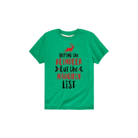 

Instant Message - Hoping Reindeer Eat Naughty List - Toddler Short Sleeve Tee
