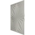 thumbnail image 4 of Ekena Millwork 19 5/8"W x 19 5/8"H Asher EnduraWall Decorative 3D Wall Panel, Textured Metallic Silver (Covers 2.67 Sq. Ft.), 4 of 5
