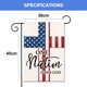thumbnail image 2 of Banderas patrióticas del jardín del 4 de julio, 30*45cm, bandera de jardín, pancartas verticales pequeñas de bienvenida para el Día de la Independencia, 2 of 5