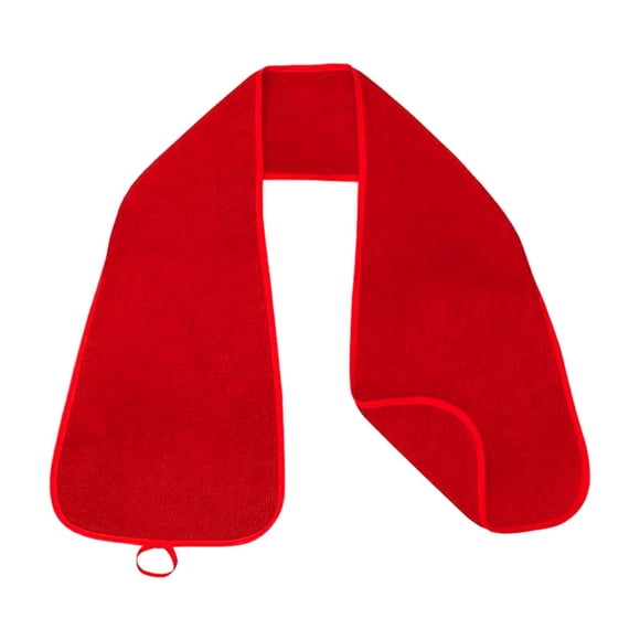 Babero para adultos, reutilizable, fácil de usar, moderno, sencillo y práctico para comer. Rojo