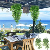 Fake Hanging Plants Artificial Hanging Plants Fake Ivy Vine Faux Vines Artificial Ivy Leaves Greenery Plant For Room Patio Home Indoor Outdoor Shelf Wall Garden Decor 2pcs