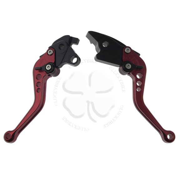 Red CNC Shorty Brake Clutch Levers Honda RVT 1000 R RC 51 00 01 02 03 04 05 06