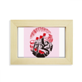 thumbnail image 1 of Chine Rouge Éducation Propagande Unité Bureau Décorer Photo Cadre Image Art Peinture 5 X 7 Pouces, 1 of 3