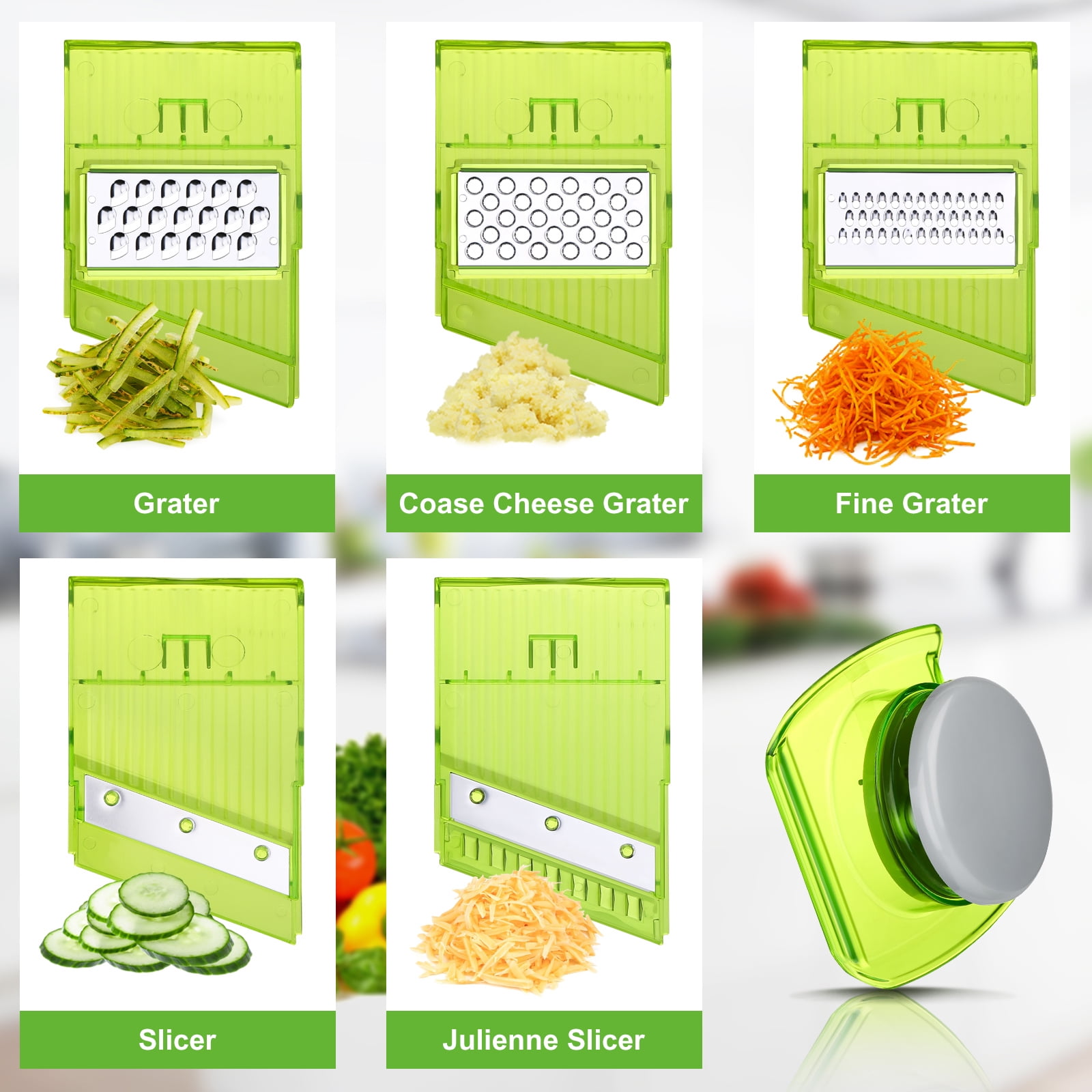 Mandoline Slicer Thickness Adjustable, FITNATE 9 in 1 Vegetable Chopper and  Slicer with 5 Rep, 1 unit - Harris Teeter