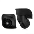 thumbnail image 3 of 1 Paire de Roues de Valise de Remplacement Universelles Durables en Caoutchouc Silencieuses Multidirectionnelles pour Valise Bagage Réparation (Petit Noir 2 Pcs), 3 of 4