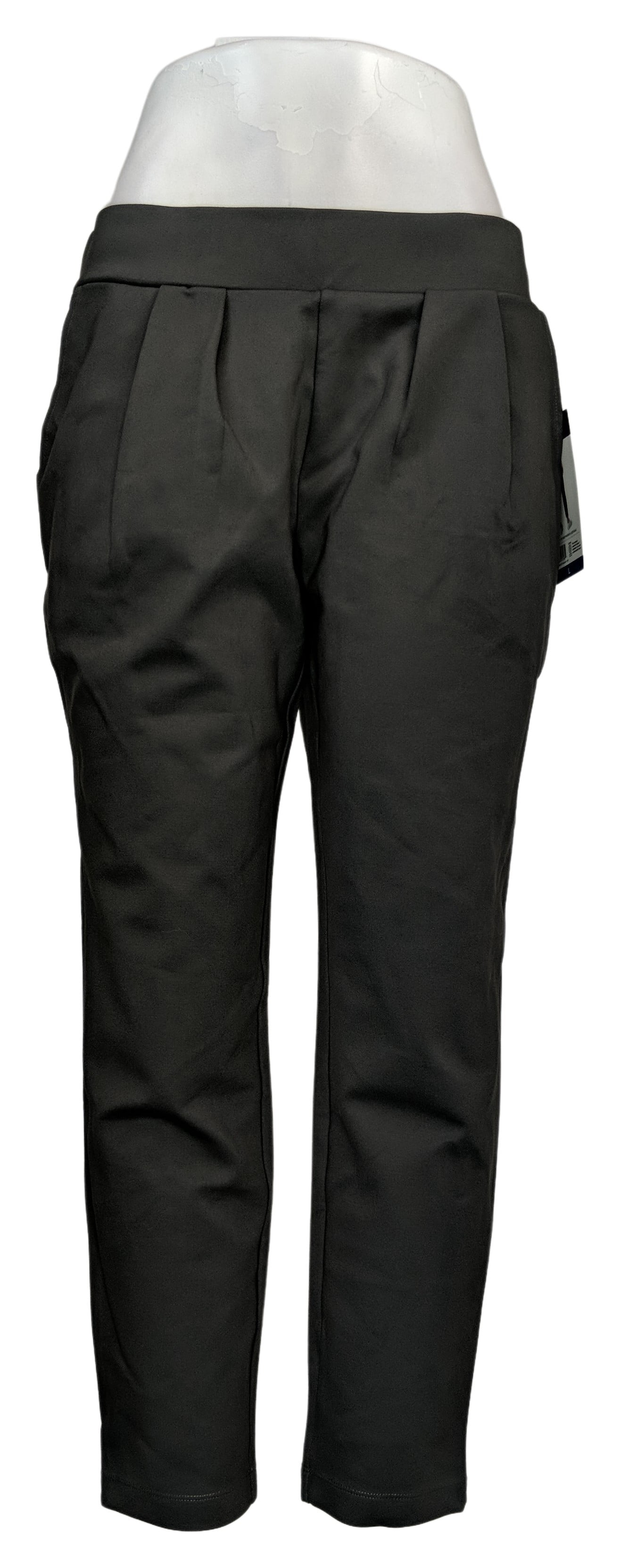 Mondetta Women's Pants Sz L Pull On Wrinkle Resistant w/ Stretch Gray