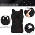 thumbnail image 3 of Soidarity Chaleco de corsé de entrenamiento de cintura para hombres para pérdida de peso Faja corporal de neopreno caliente con camiseta sin mangas con Ropa Deportiva, Zapatos negro SG Soidarity OD014640-02, 3 of 6