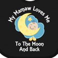 thumbnail image 4 of Inktastic Mamaw Grandma Loves Me Girls Boys Boys or Girls Baby Bib, 4 of 4