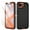 Black Orange/Stripe, variant on I-HONVA For iPhone 16e Case,[with 2 Pack Screen Protector] 3-Layer Military Grade Drop Anti-Slip Bumper Rugged Shockproof Dustproof Protection 6.1 inch Phone Case for Apple iPhone 16e,Turquoise