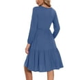 thumbnail image 2 of Women's Long Sleeve Maternity Dress Ruffle Maternity Clothes for Women, 2 of 5