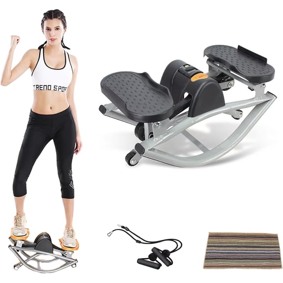 Rock Stepper Side to Side, Rock Stepper Machine for Exercise at Home- with Digital Display, Workout Machine for Legs & Glutes, Mini The Rock Stepper for Home Apartment Dorm Office(#A)