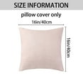 thumbnail image 5 of Unique Bargains Sofa Living Room Corduroy Decorative Throw Pillow Covers (2 Count) Pink 16" x 16", 5 of 6