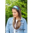 thumbnail image 3 of Motique Accessories Sky Blue 2 Inch Wide Satin Hard Headband with No Teeth Head band for Women and Girls, 3 of 4