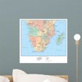 thumbnail image 1 of Political Map South Africa Wall Mural Decal Sticker, Wallmonkeys Peel & Stick Vinyl Graphic (18 in W x 17 in H), 1 of 4