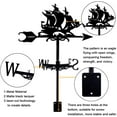 thumbnail image 3 of Iron Wind Direction Indicator Weathervane for Outdoor Garden Wind Measuring Tool Ship 260~265x358mm, 3 of 6