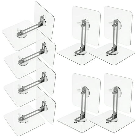 landege 8 Pcs Adhesive Furniture Wall Anchors No Drill Furniture Fixed Stickers for Bookcase Dresser Shelf Cabinet