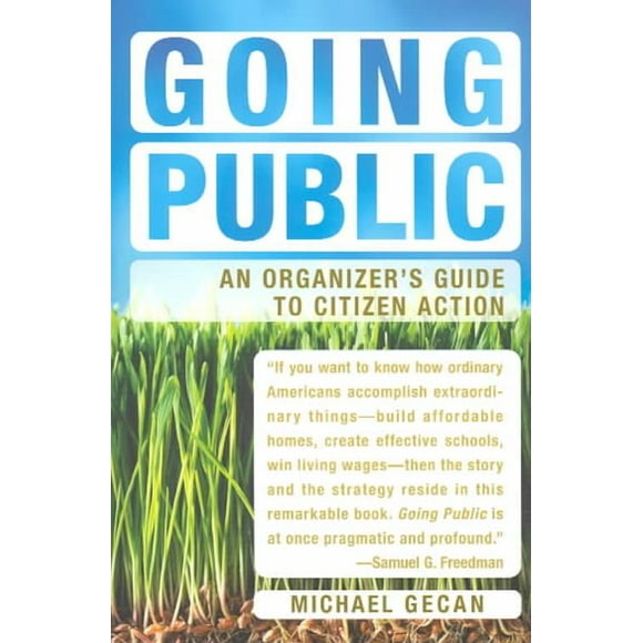 Going Public, Michael Gecan Paperback