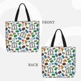 thumbnail image 6 of Rocae Art Of Livings for Features A Uniquely Designed,Large-capacity,Reusable Shoulder Zip Tote Shopping Bag for Vacations and Shopping, 6 of 6