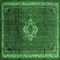 thumbnail image 1 of Ahgly Company Indoor Square Persian Emerald Green Traditional Area Rugs, 8' Square, 1 of 4