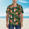 thumbnail image 5 of Uemuo Forest Squirrel Printed Regular Fit Short Sleeve Casual Hawaiian Shirt for Men,Aloha shirt,Tropical shirt,Floral print shirt,Vacation Beach shirt-Small, 5 of 9