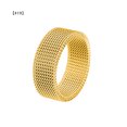 thumbnail image 3 of Qarigey Anillo Unisex Acero Anillo Mujer Hombre Malla Anillo Universal Múltiples Tamaño Mano Pareja Joyería, Blanco, Talla 17 Ropa, zapatos y accesorios Miscelánea Oro diecinueve Qarigey AP000808-13, 3 of 6