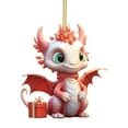 thumbnail image 2 of Hwkond Christmas Hanging Ornaments Christmas Baby Dragon Car Pendant Backpack Pendant Christmas Acrylic Home Decorations Up To 30% Off, 2 of 6